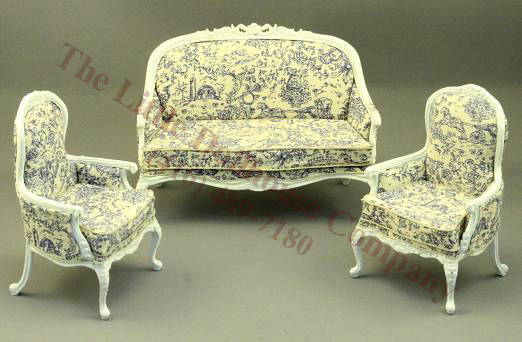 (image for) Dollhouse Miniature Jenaeve Living Room Set (3pc)